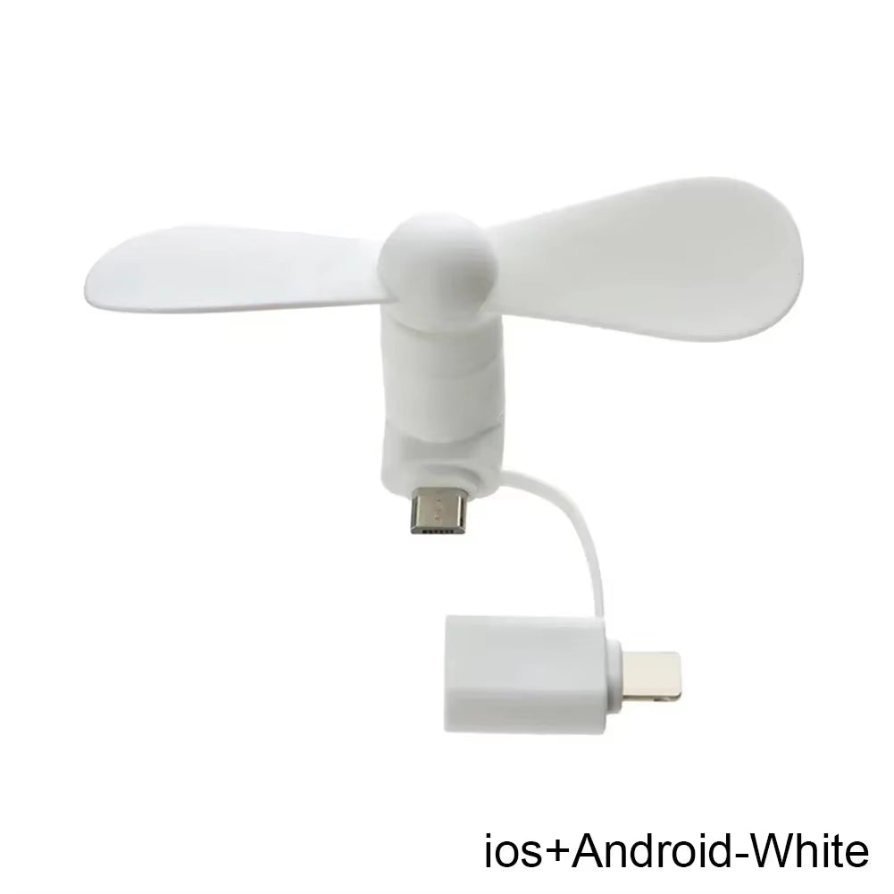 2-in-1 Mini Phone Fan – Cool Anywhere, Anytime!