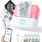 Portable Thermal Mini Printer | Inkless Bluetooth Sticker Maker with 10 Paper Rolls – Pink - NexGen Gadgets