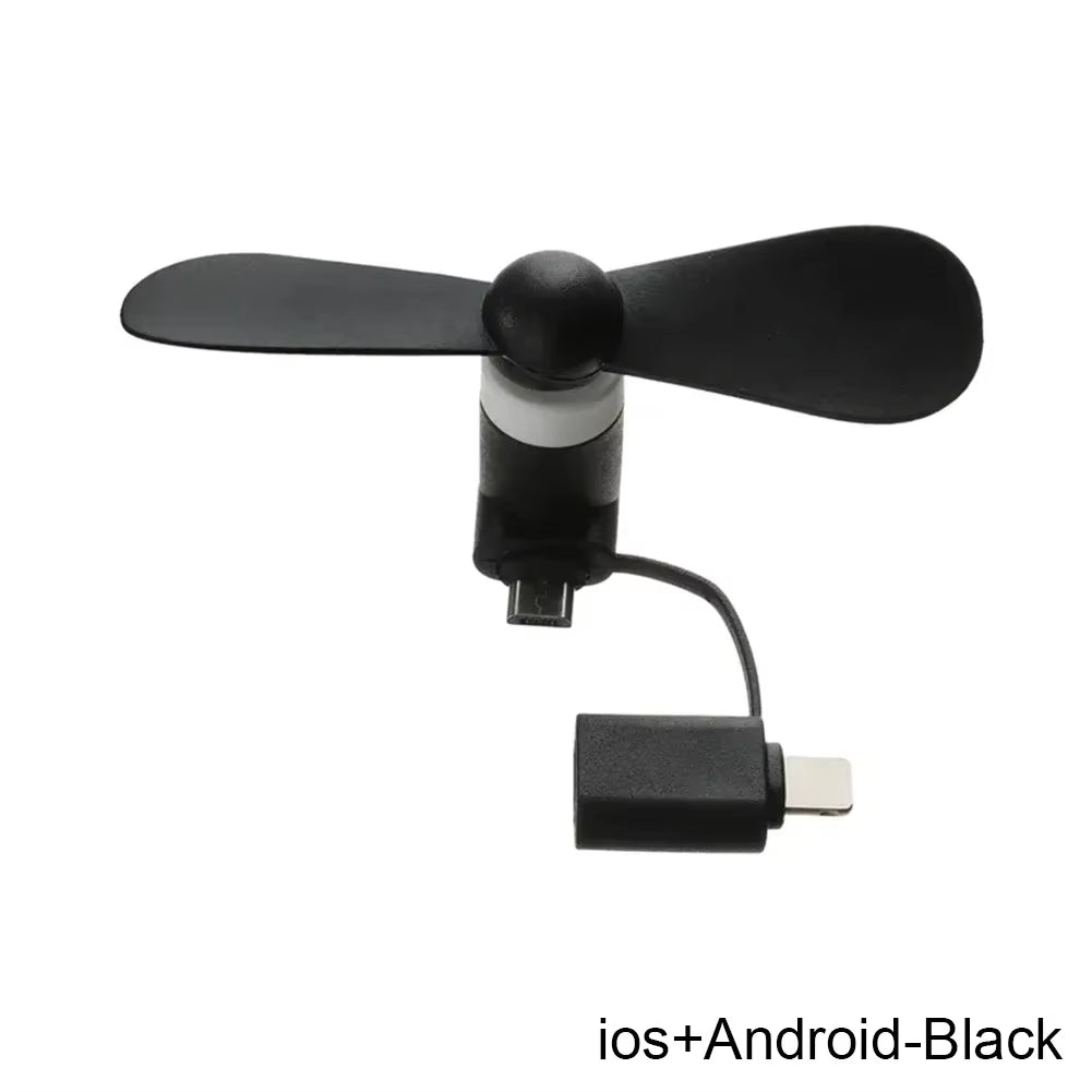 2-in-1 Mini Phone Fan – Cool Anywhere, Anytime!