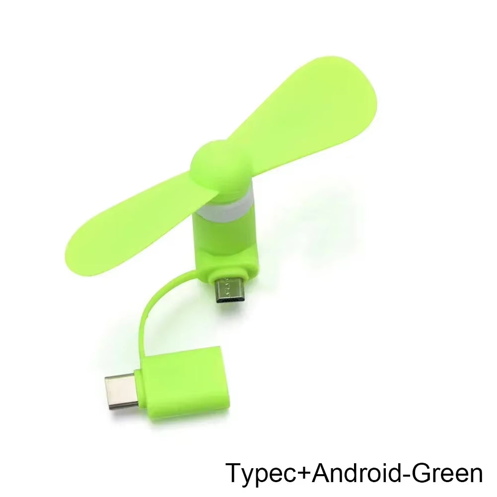 2-in-1 Mini Phone Fan – Cool Anywhere, Anytime!