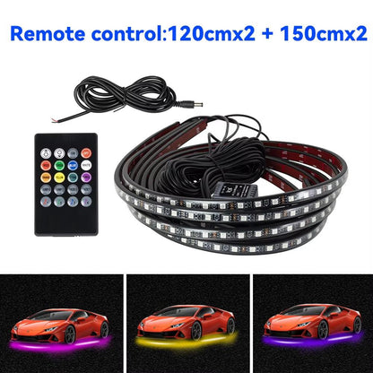 RGB LED Car Underbody Lights – Remote & App Control, Waterproof Flexible Neon Strip for Custom Vehicle Lighting - NexGen Gadgets