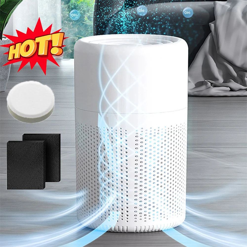 Desktop Air Purifier with Smart Air Quality Sensor