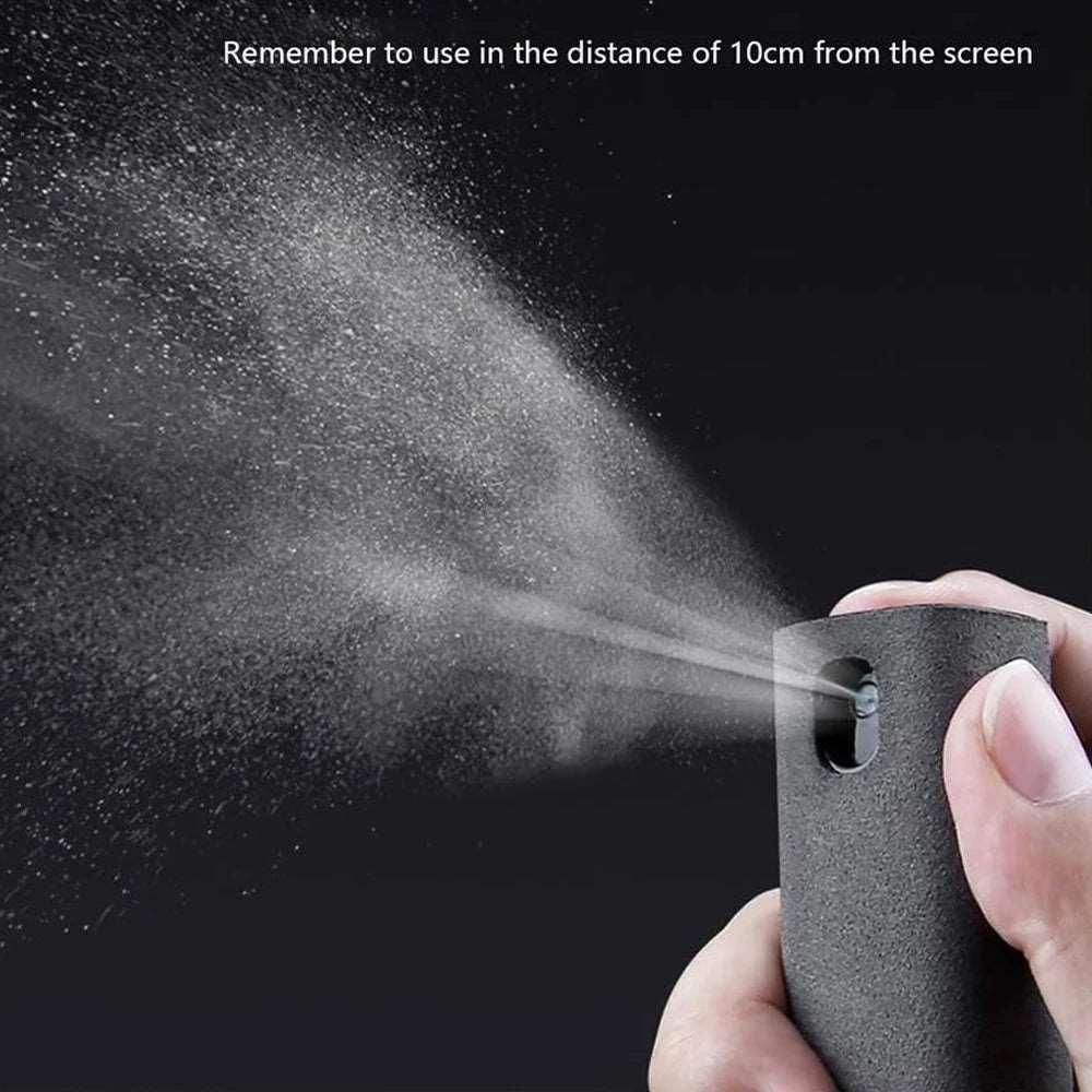 2-in-1 Touchscreen Mist Cleaner | Spray & Microfiber Cloth for a Crystal-Clear Screen - NexGen Gadgets