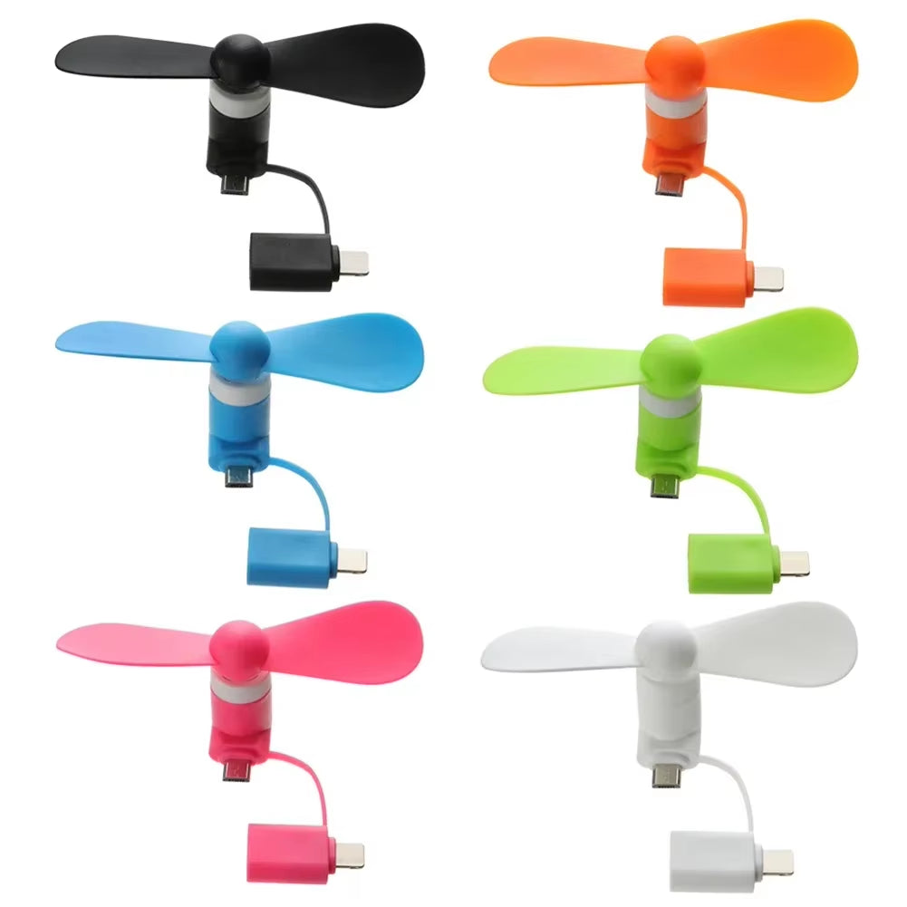 2-in-1 Mini Phone Fan – Cool Anywhere, Anytime!