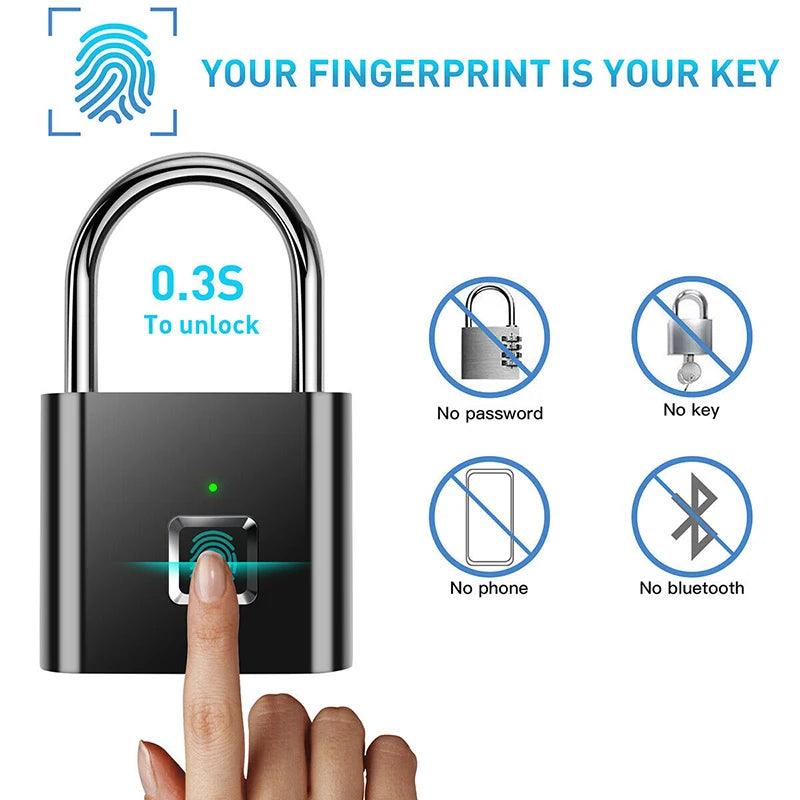 USB Rechargeable Smart Door Lock | Sleek & Secure Access - NexGen Gadgets