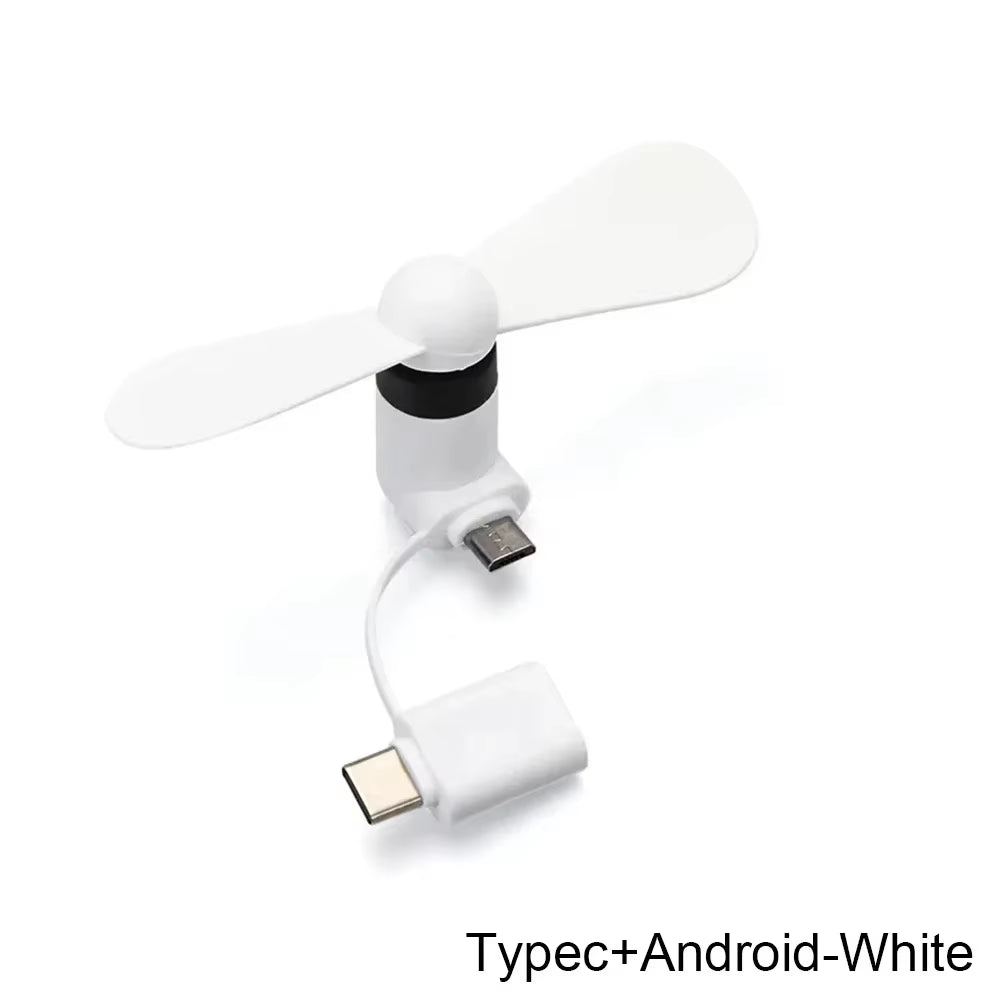 2-in-1 Mini Phone Fan – Cool Anywhere, Anytime!