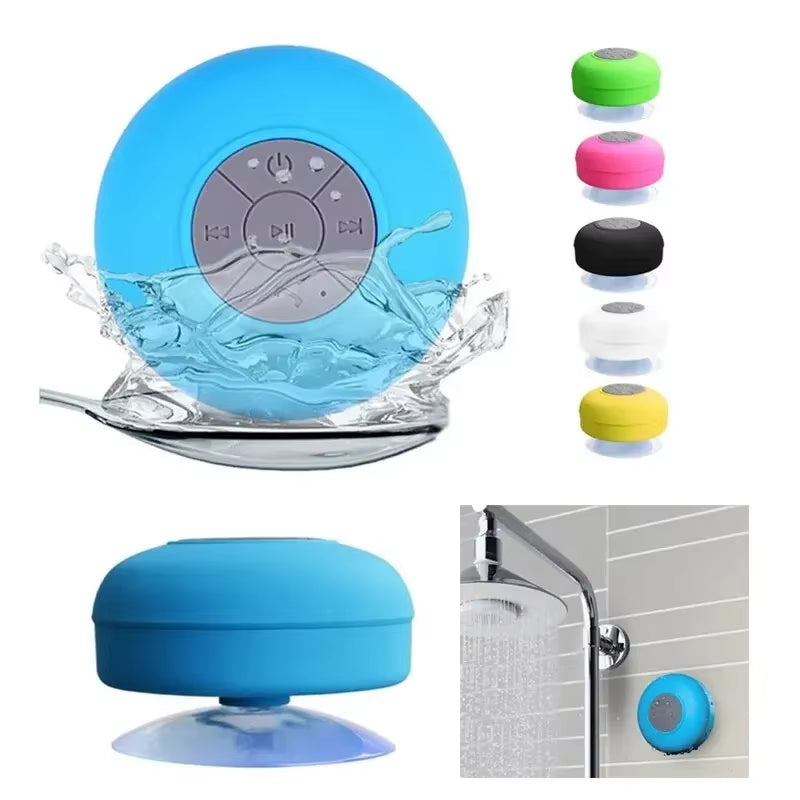 Mini Bluetooth Shower Speaker - Waterproof, Portable, High-Quality Sound