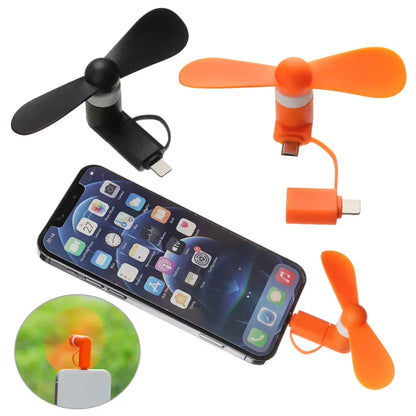 2-in-1 Mini Phone Fan – Cool Anywhere, Anytime!