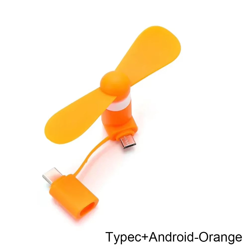 2-in-1 Mini Phone Fan – Cool Anywhere, Anytime!