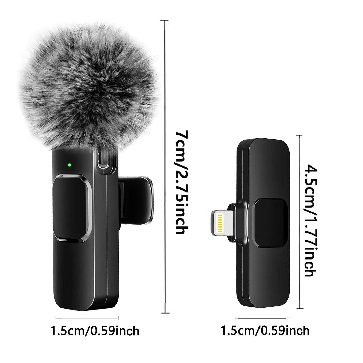 Wireless Microphone for iPhone, Android & Laptop – Mini Mic for Videos & Gaming - NexGen Gadgets