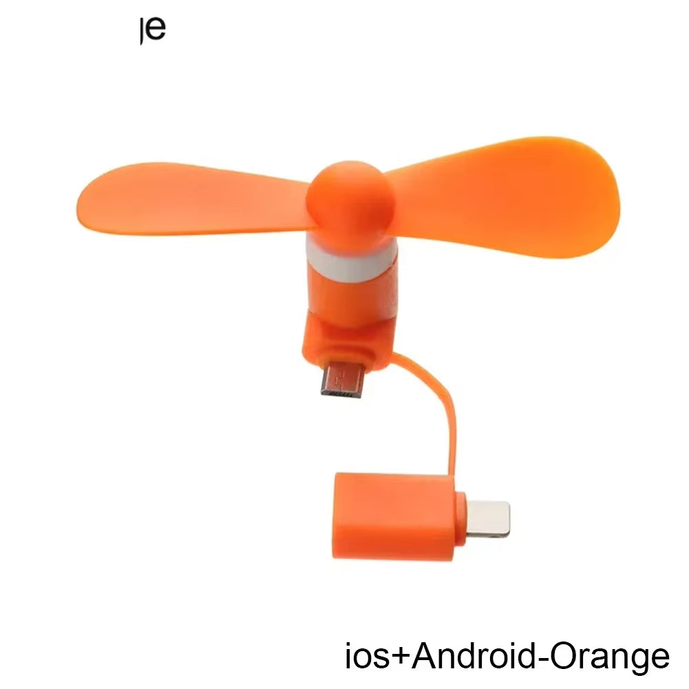 2-in-1 Mini Phone Fan – Cool Anywhere, Anytime!