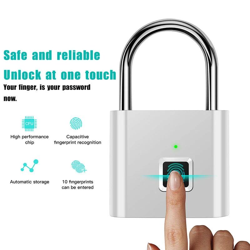 USB Rechargeable Smart Door Lock | Sleek & Secure Access - NexGen Gadgets