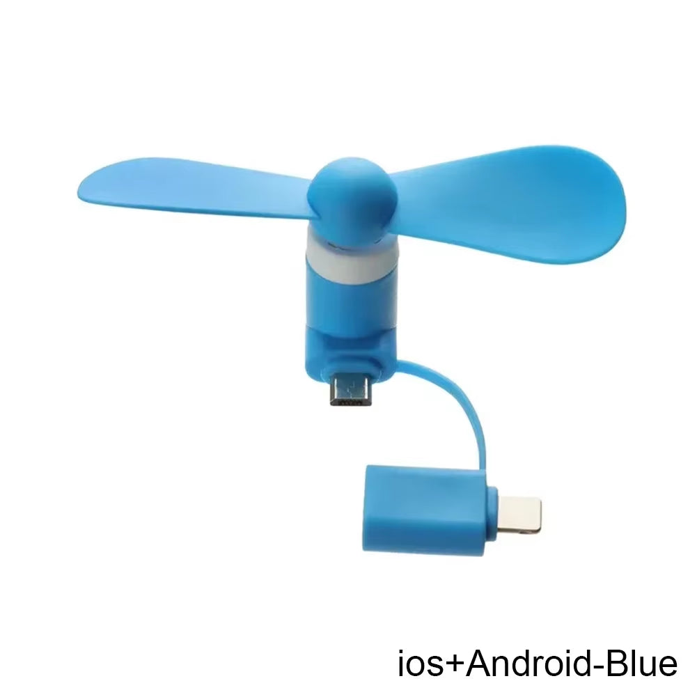 2-in-1 Mini Phone Fan – Cool Anywhere, Anytime!