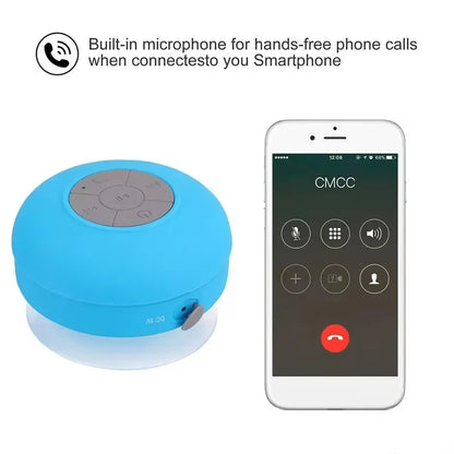 Mini Bluetooth Shower Speaker - Waterproof, Portable, High-Quality Sound