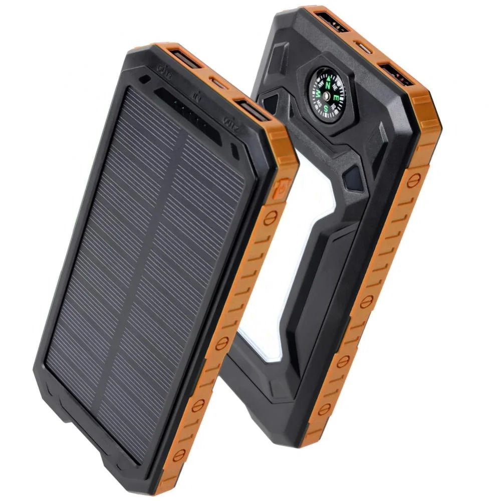 Waterproof 60,000mAh Solar Power Bank – Charge Anywhere, Anytime!