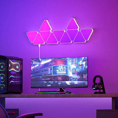 RGB Triangular LED Quantum Lamp | Vibrant Lighting for Any Space - NexGen Gadgets