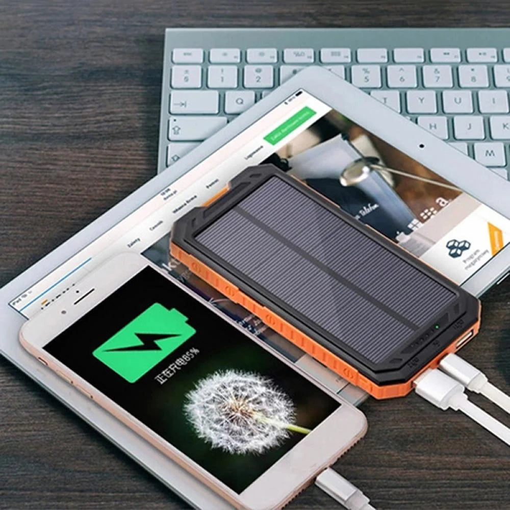 Waterproof 60,000mAh Solar Power Bank – Charge Anywhere, Anytime!