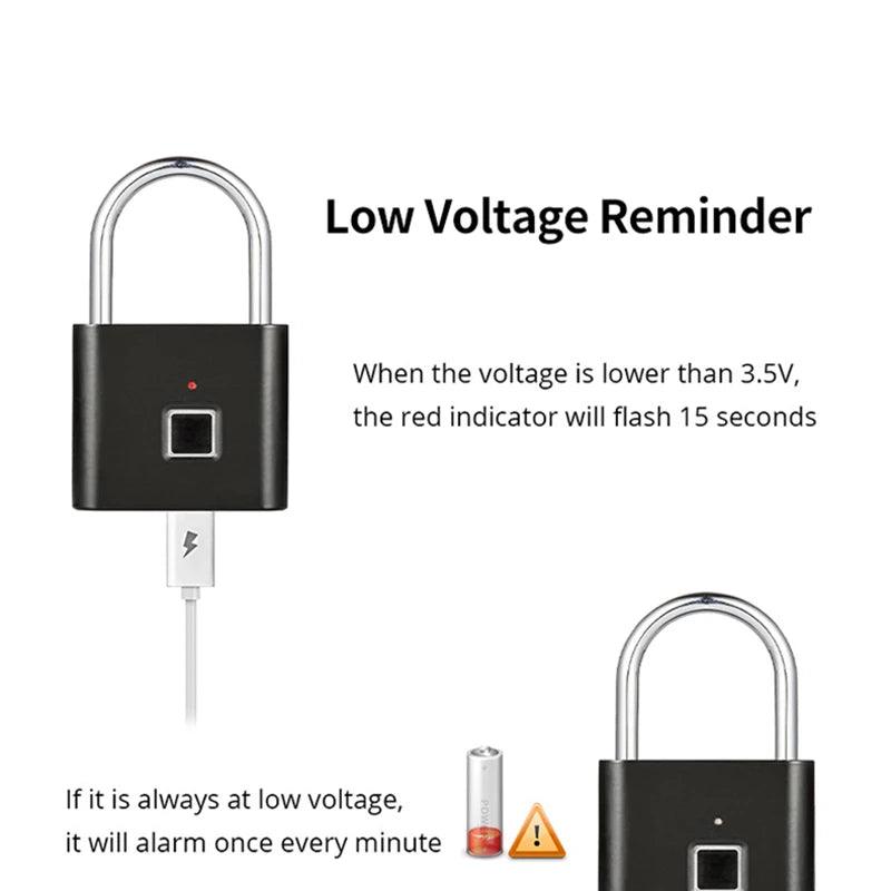 USB Rechargeable Smart Door Lock | Sleek & Secure Access - NexGen Gadgets