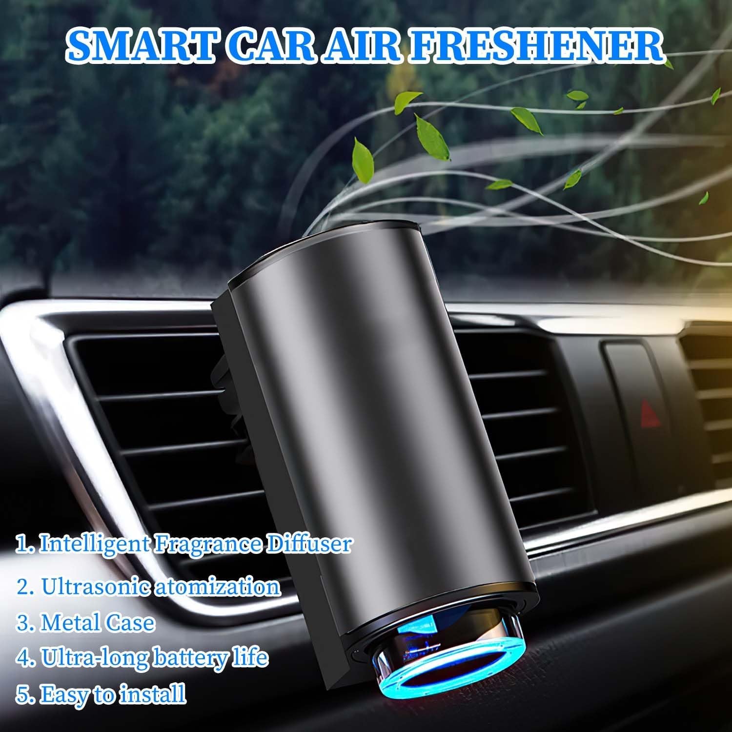 Smart Car Air Freshener - Adjustable, Portable & Rechargeable