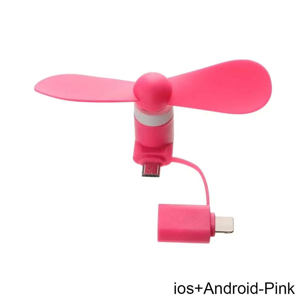 2-in-1 Mini Phone Fan – Cool Anywhere, Anytime!