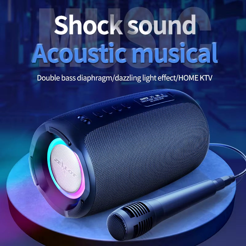 Portable Bluetooth Speaker – Waterproof, Wireless, Powerful Sound for Outdoors!