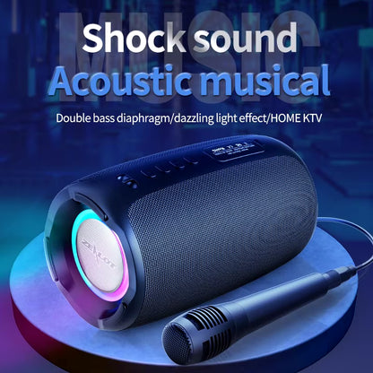 Portable Bluetooth Speaker – Waterproof, Wireless, Powerful Sound for Outdoors!