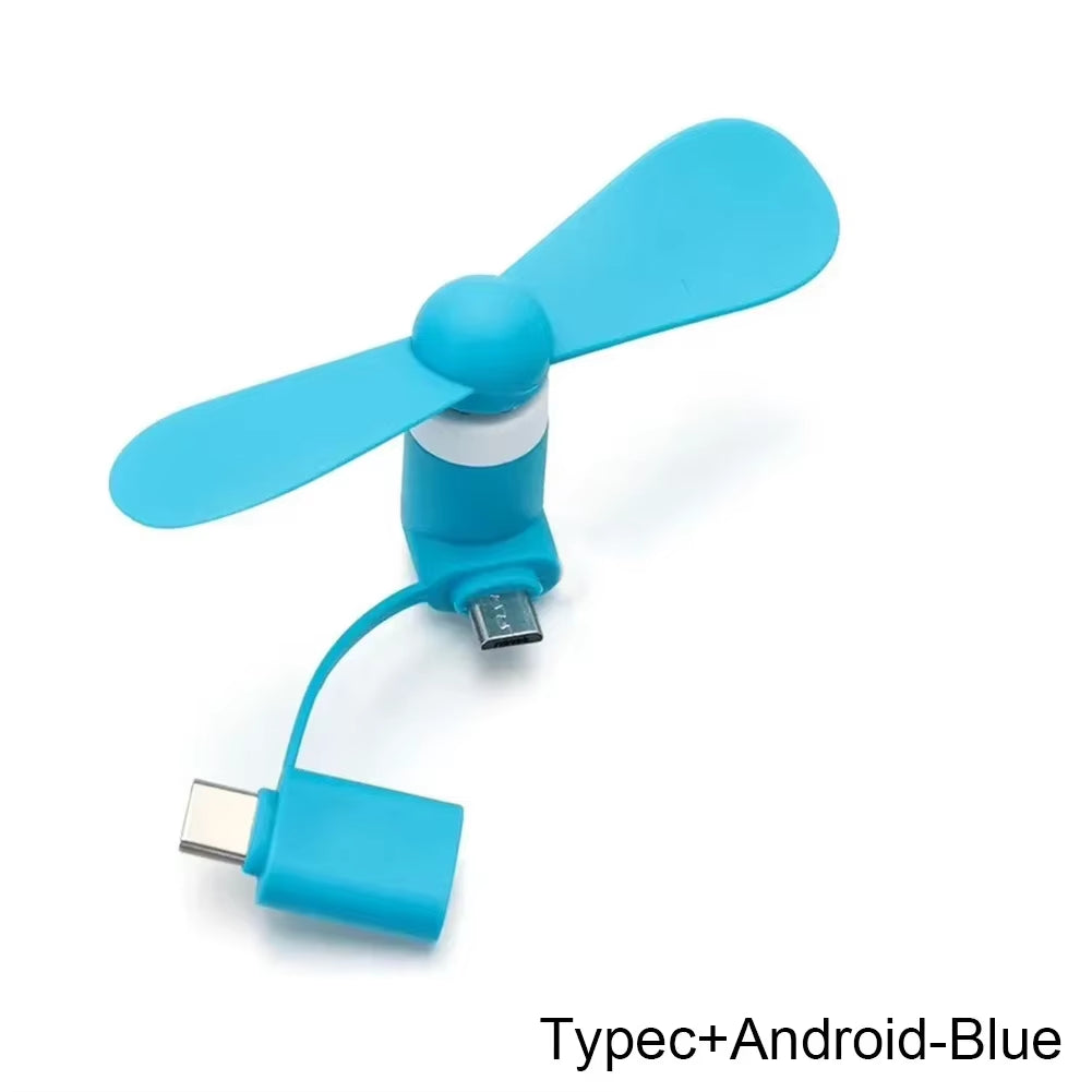 2-in-1 Mini Phone Fan – Cool Anywhere, Anytime!