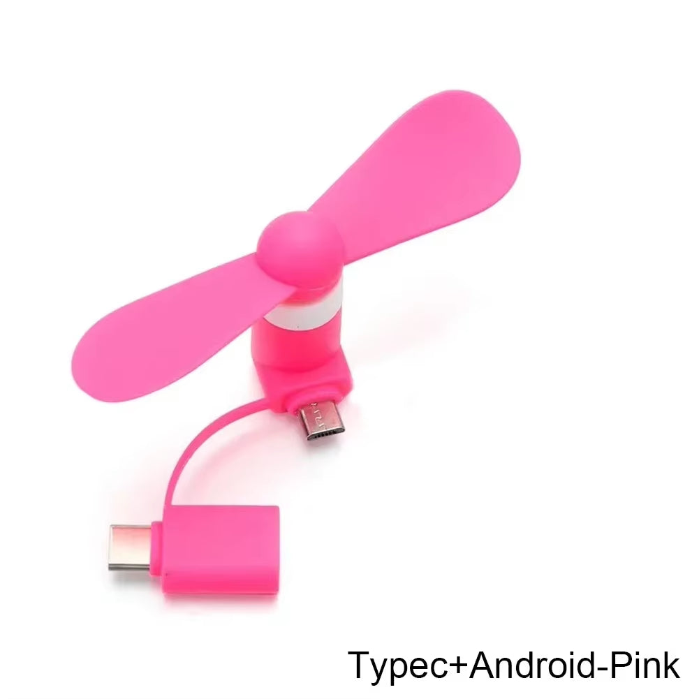 2-in-1 Mini Phone Fan – Cool Anywhere, Anytime!